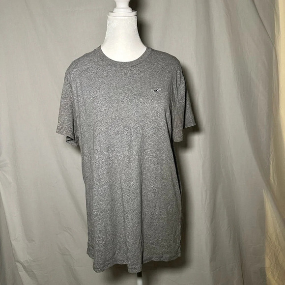 gray men’s Hollister must have collection tshirt size large - Picture 1 of 3